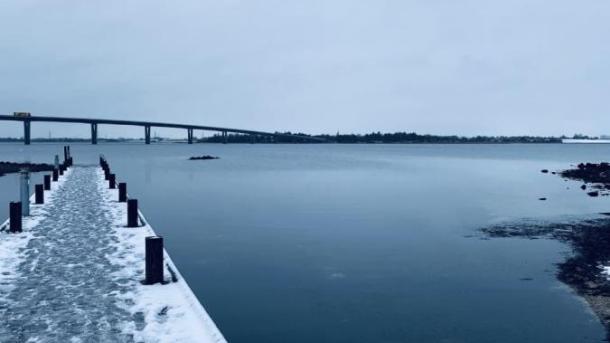 Maraek strand vinter