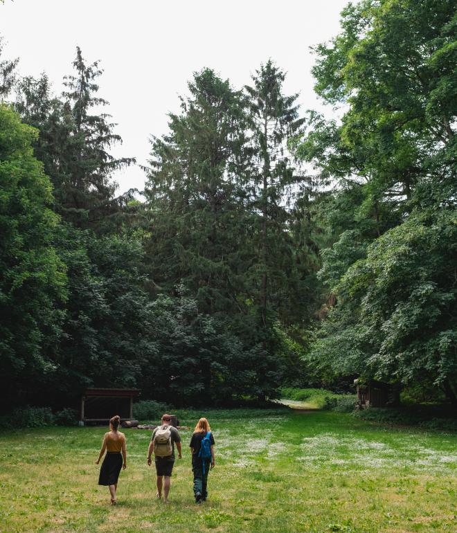 Mennesker ved Svanholm Gods