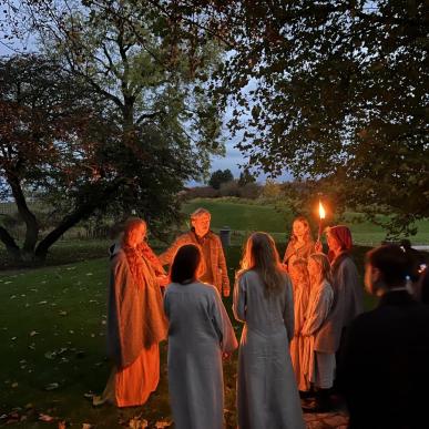 Tidlig morgen ved en af Roskildes mange kilder