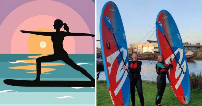 SUP Yoga – på paddleboard ved Vigen